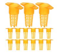 Veemoon Lot de 100 Protections en Plastique pour Cellules de Cage à Reine Protège-Cellules Apiculture Solide Outil Apicole Pratique pour Élevage et Protection des Reines Usage