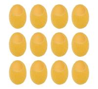 Veemoon Lot de 12 Boules de Soie Naturelles Jaunes Visage, Gommage Nettoyant Profond, Coquille Soie, Soin de Beauté Anti-points Noirs, Adapté à Tous Types de Peau, Nettoyage Visage