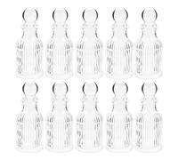 Veemoon Lot de 12 Bouteilles d'eau Bénite Décoratives en Verre 50 ML avec Croix, Flacons Apothicaire Chrétiens pour Baptême, Mariage et Souvenirs Religieux, comme Présents Sacramentels