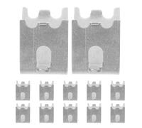 Veemoon Lot de 12 Clips de Fixation en Acier Inoxydable 15 MM pour Supports D’Étagères de Réfrigérateur et Congélateur Pièces de Rechange Compatibles Universelles Maintien Solide pour