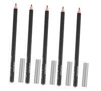 Veemoon Lot de 12 Crayons Eyeliner Noirs en Bois et Plastique, Facile à Utiliser Tracé Précis, pour Maquillage Professionnel et Personnel