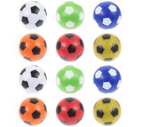 Veemoon Lot de 12 de Foot en Plastique Multicolores, Accessoires de Remplacement pour Foot de Table Standard, Ballons Légers pour Jeux de Société et Salle de Loisirs