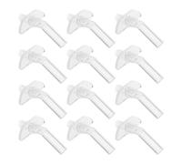 Veemoon Lot de 12 Embouts de Paille en Silicone Souple Universels pour Gourdes Isothermes Garçon et Filles, Pièces de Rechange Transparentes Anti-fuite, Compatibles Gobelets à Bec,