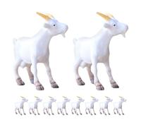 Veemoon Lot de 12 Figurines Miniatures de Moutons en PVC Réalistes Modèles Animaux de Ferme pour Micro-Paysages Terrariums et Décoration Artisanale Peintes à la Main Compactes et