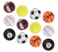 Veemoon Lot de 12 Set de Balles de Golf Colorées en Résine, Petites Balles D'entraînement pour Golf, pour Débutants et Joueurs Confirmés, Coffret Présent Sportif pour Entraînement