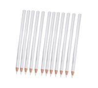 Veemoon Lot de 12 Stylos à Strass pour Nail Art, Crayons à Points en Bois, Stylo à Perles Blanc, Outil de Manucure Précis pour Pose de Strass, Décoration Ongles Mains et Pieds