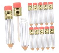 Veemoon Lot De 12 Tubes De Brillant à Lèvres Transparents De Crayon, Conteneurs De Maquillage Vides Rechargeables, Cosmétiques De Voyage Et L’emballage D’échantillons