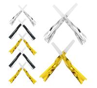 Veemoon Lot de 18 Sifflets Dragon Colorés pour Fête, Jouets D’Ambiance Garçon et Filles Sifflets à Paillettes, Accessoires pour Anniversaires et Événements Sportifs, Pack 6 Pièces Blanc,