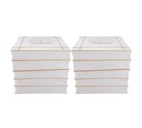 Veemoon Lot de 2 abat-jours en papier : abat-jour carré pliable en papier, idéal pour un plafonnier, une table de chevet, un bureau, un mur ou un lampadaire.