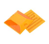 Veemoon Lot de 2 Balises Réfléchissantes pour Route en Plastique Jaune Conforme Norme Nationale, Résistantes aux Intempéries, Double Face, Haute Visibilité pour Sécurité Sports Plein Air