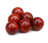 Veemoon Lot De 2 Boules De Massage En Bois De Fleur De Prunier 6 Cm Pour Acupression, Rouleaux De Massage Anti-stress, Stimulateur Circulation Sanguine, Bien-détente Pour Mains Adulte