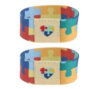 Veemoon Lot de 2 bracelets de sensibilisation à l'autisme, bracelets