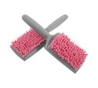 Veemoon Lot de 2 Brosses Éponge Coiffantes Absorbantes Rose, Peigne du Cuir Chevelu Doux pour Séchage Rapide et Démêlage des Cheveux Mouillés, Brosse Plate pour Soins Capillaires