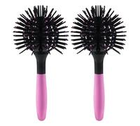 Veemoon Lot de 2 brosses rondes pour brushing - Brosse ronde pour sécher, lisser, boucler, donner du volume et démêler les cheveux