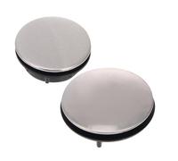Veemoon Lot de 2 Cache-Trous de Robinet en Acier Inoxydable Couvercle D’Évier Décoratif 35 MM 45 MM Compatible Installation 25-30 MM et 31-40 MM Cuisine et Salle de Bain Masque Trous