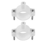 Veemoon Lot de 2 Colliers de Serrage en Plastique PVC de U pour Tuyaux D’Eau 2 Pouces Accessoires Compatibles Systèmes D’Osmose Inverse sous Évier Vanne D’Arrêt D’Urgence et Support de