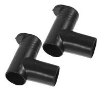 Veemoon Lot de 2 Connecteurs D’Angle Droit en Plastique Noir pour Portant à Vêtements Accessoires Universels Compatibles Aluminium Bois et Plastique Kit de Fixation Pratique pour