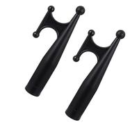 Veemoon Lot de 2 Crochets de Bateau en Nylon Noir, Gaffe Multifonction Compatible Poteaux de 28 Mm, Accessoires pour Kayak, Yacht et Radeau, Pièces de Rechange Robustes et Solide, Usage