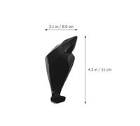 Veemoon Lot de 2 Crochets Muraux en Résine d'Oiseau 3D Blanc et Noir Patères Décoratives pour Vêtements et Clés Cintres Pratiques pour Organisation Intérieure Usage Couloir et Entrée