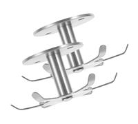 Veemoon Lot de 2 Crochets Rotatifs en Acier Inoxydable 304 Porte-Ustensiles la Cuisine Multifonction à 6 Griffes Fixation Plafond pour Organiser et Suspendre Ustensiles et Accessoires