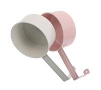 Veemoon Lot de 2 Dosettes en Métal pour Lessive Sèche et Liquide Cuillères Multifonctions Système Suspendre Accessoires Pratiques pour Dosage Précis et Organisation Buanderie Couleurs