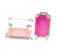 Veemoon Lot De 2 Étuis À Cils Pour Bagages : Trousse De Maquillage De Voyage, Boîte De Rangement Compacte Pour Faux Cils, Organisateur Pour Outils De Beauté À Usage Quotidien