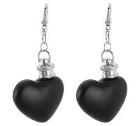 Veemoon Lot de 2 Flasques Porte-clés en Acier Inoxydable Forme Cœur 30 Ml, Gourde de Randonnée Compacte et Étanche, Flasque D'extérieur pour Camping et Fêtes