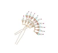 Veemoon Lot de 2 Fourchettes à Cheveux Rétro en Alliage Fausses Perles, Accessoires Coiffure Traditionnelle Asiatique pour Mariages et Séances Photo Hanfu, Style Chinois Ancien