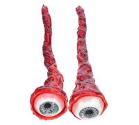 Veemoon Lot De 2 Globes Oculaires Arrachés Faux Globes Oculaires Réalistes Accessoire d'horreur pour Décorations De Fête De Mascarade De Carnaval d'halloween