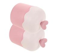 Veemoon Lot de 2 Gobelets Mousse Nettoyante pour Visage Portable, Machine à Bulles Faciale Rose Pastel, Compact et Léger, pour Voyages et Soins Peau Quotidienne