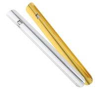 Veemoon Lot de 2 Grattoirs à Miettes en Acier Inoxydable, Outils de Nettoyage de Table Portables pour Restaurant et Bureau, Brosses à Miettes Solide pour Surface Propre, Or et Argenté