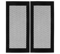 Veemoon Lot De 2 Grilles De Ventilation Pour Hotte De Sol Couvercles De Ventilation Souples Déflecteurs D'Aération Antidérapants Noirs