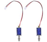 Veemoon Lot de 2 Interrupteurs à Solénoïde Dc 12V 2A Mécanisme Télescopique Compact Interrupteur à Tirette Rétractable pour Commande Industrielle Faible Consommation et Actionneur