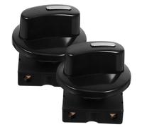 Veemoon Lot De 2 Interrupteurs Rotatifs À 4 Positions Sélecteur De Vitesse Bouton Rotatif Sélecteur À 4 Positions Bouton De Ventilateur Abs Noir