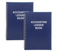 Veemoon Lot de 2 livres de comptes, carnet de suivi des dépenses