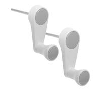 Veemoon Lot de 2 Manivelles Manuelles Gris pour Table Réglable en Hauteur Manivelle à Volant 6 Dents en Quincaillerie de Bureau Poignée Rotative Ergonomique pour Ajustement