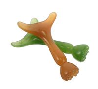 Veemoon Lot de 2 Mini-rouleaux de Massage Oculaire en Résine Forme Lotus et Queue de Poisson, Bâtonnets D’auto-massage Facial Compacts pour Soin Précis du Visage, Outil Gua Sha