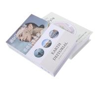 Veemoon Lot de 2 Modèles de Livres de Décoration Créative en Papier, Taille 22-26 Cm, Accessoires de Photographie, Décoration Simple Méditerranéenne pour Maison, Bureau ou Salon de Thé