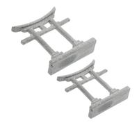 Veemoon Lot de 2 Ornements Torii en Pierre pour Aquarium, Décoration Miniature Zen, Statue Décorative pour Micro-paysages, Accessoire Résistant pour Aquarium et Jardin, Style Japonerie,