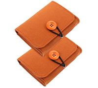 Veemoon Lot De 2 Paquet D’huiles Essentielles en Feutre 19x9 Cm Protection Femme Voyage Pochette De Rangement Portable
