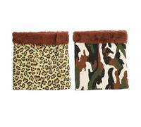 Veemoon Lot de 2 Paquet de Couchage pour Hamsters, Gros Cobayes et Hérissons, Nid Chaud et Douillet en Tissu Résistant, Cachette pour Petits Animaux en Cage, Lit Style Plusieurs Styles