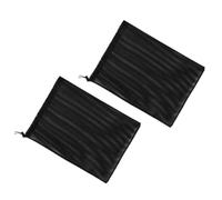 Veemoon Lot de 2 Paquet Filtrants en Filet Polyester Industriel Noir 31 X 41 CM Cordon de Serrage pour Pompe de Bassin Paquet Barrière pour Pompe Piscine Filtration Anti-Saletés