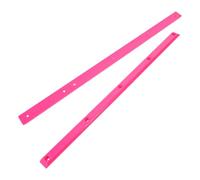 Veemoon Lot de 2 Pare-Chocs de Rails pour Skateboard 36 X 1,7 Cm en Plastique Rose, Protections Absorbantes pour Longboard, Équipements Anti-Chocs pour Skatepark et Street, Accessoires