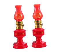 Veemoon Lot De 2 Petites Lampes à Bougie Électrique Décoratives, Lumière De Bougie LED Sécurisée, Couleur Vive, pour Décoration Intérieure Et Bureau, sans Risque D’Incendie, Solide Et Compacte
