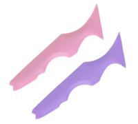 Veemoon Lot de 2 Pochoirs de Maquillage en Silicone, Aide à Dessiner L'eyeliner Mascara, Taille Standard, pour Femmes Débutantes, Usage Visage et Yeux, Outil Polyvalent de Beauté