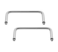 Veemoon Lot de 2 Poignées de Réchaud en Acier Inoxydable, Poignée de Plateau de Buffet Grosse Taille 10 Mm, Pièces de Rechange pour Ustensiles de Restauration, Accessoires pour