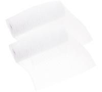 Veemoon Lot de 2 Rouleaux de Ruban en Tissu à Mailles Blanches en Plastique 26 Cm X 10 M pour Décoration Présent et Créations DIY Élégantes et Simples