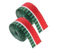 Veemoon Lot De 2 Rouleaux De Ruban Pour Loisirs Motif Fruits Couronne Décoration Pastèque Gros-Grain Polyester Nœuds
