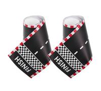 Veemoon Lot de 2 Rubans Adhésifs Décoratifs pour Circuit Routier 10x200 Cm, Autocollants Réutilisables pour Garçon et Filles, Motifs de Panneaux de Signalisation Colorés, Accessoires