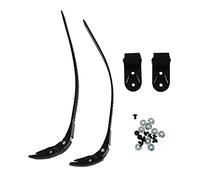 Veemoon Lot de 2 Set de Boucles de Patins à roulettes Universelles Noires en Plastique Résistant, Sangles Réglables pour Chaussures de Patinage, Accessoires de Remplacement pour Patinage